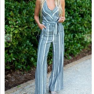 Super cute strappy jump suit